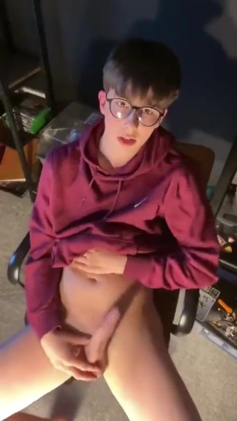 Cute 19 yo asian college student strokes his dick (no cum)