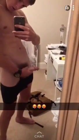 Cute big dick wank in front the mirrow boys porn