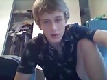 Long dick blonde twink strokes his cock - amateur gay porn