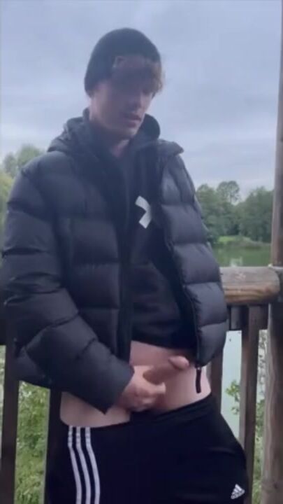Blonde twink craves outdoor cock sucking