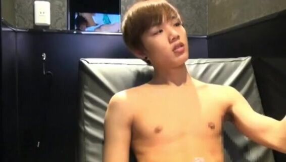 Cute boy cums in the viewing booth bnhg