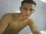 Tub time with cute boy