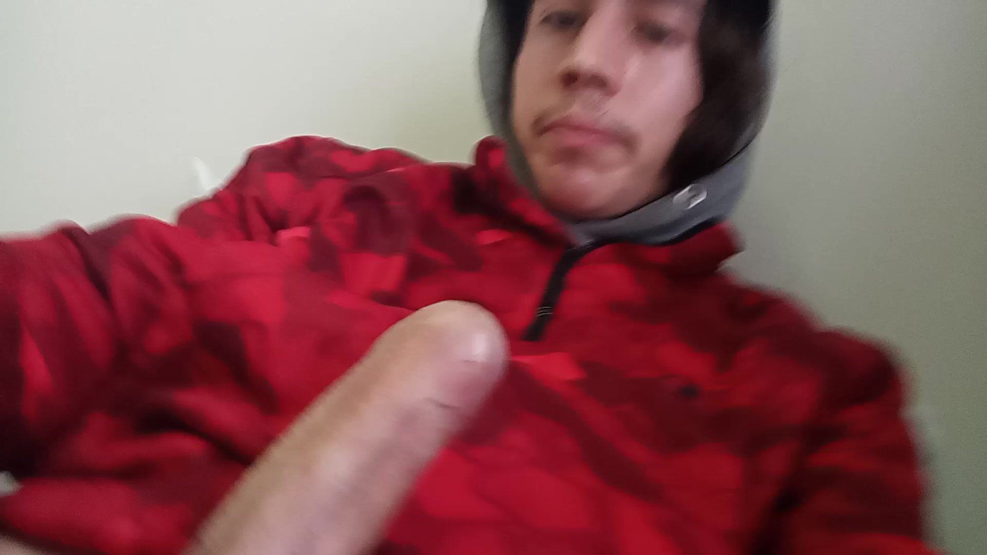 Cute twink boy wanks in cap porn