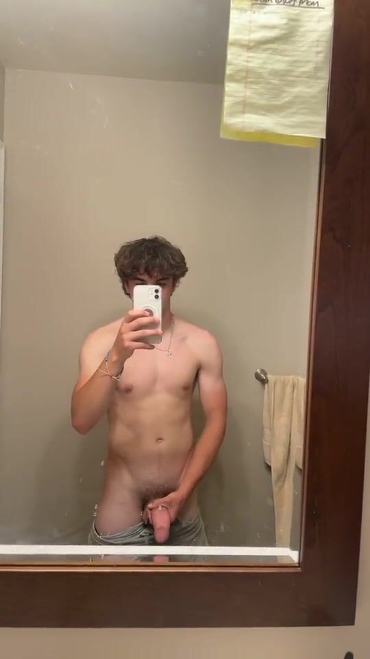 Curly twink rides monster fat cock