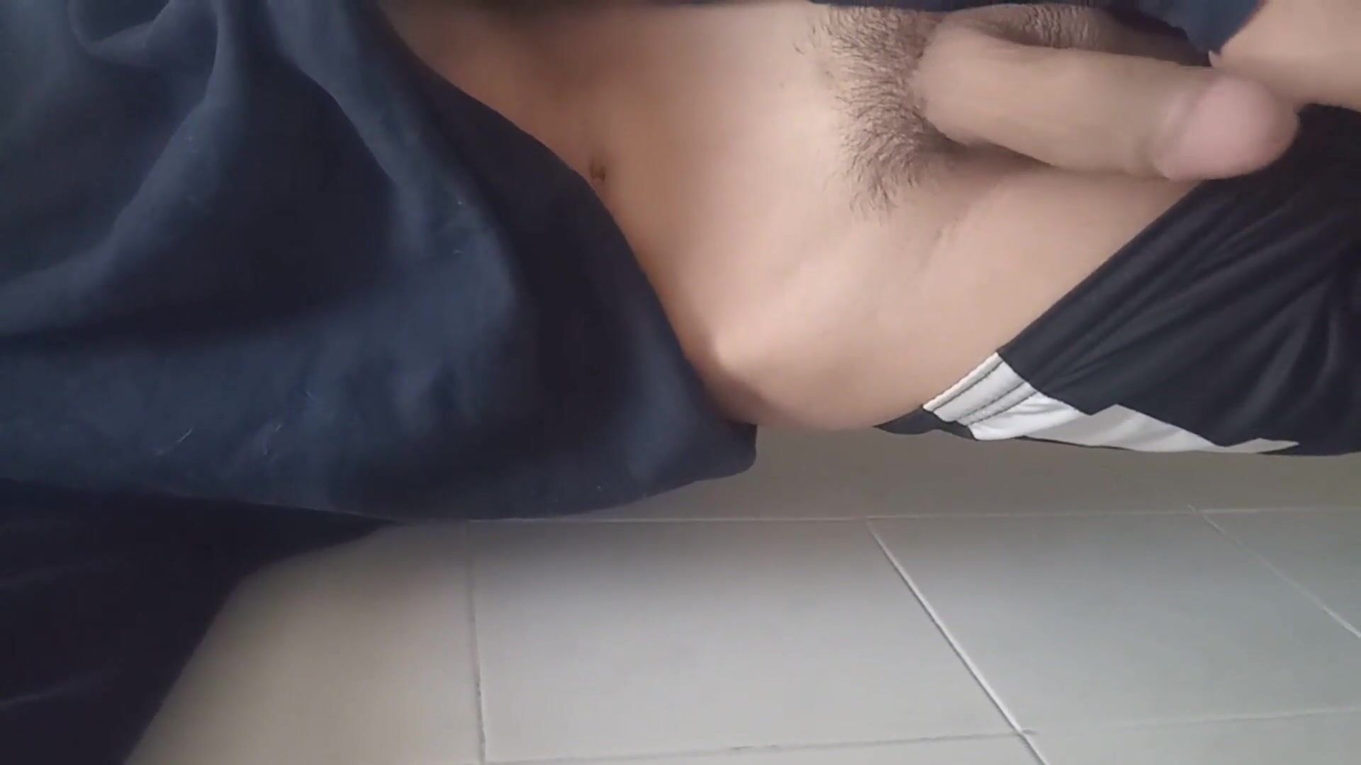 Cute eboy teen shows his big cock 4k