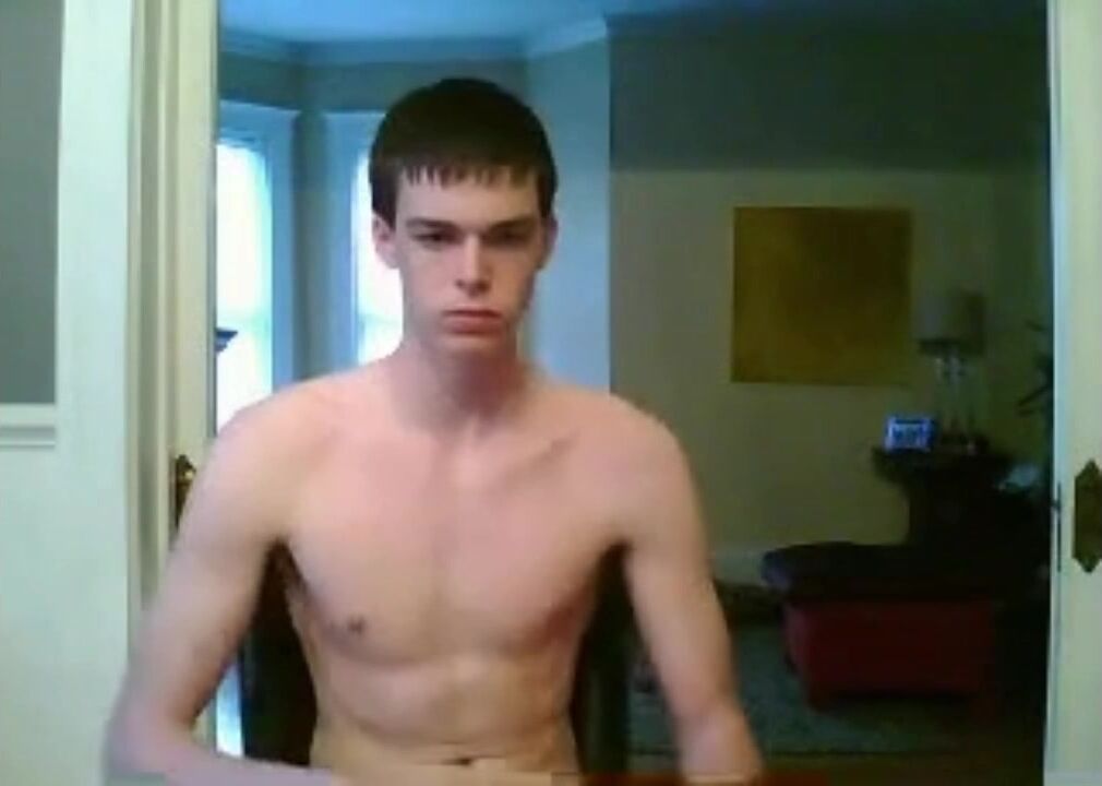 Cute fit twink chats up girl at night