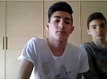 Italian friends get cute on webcam