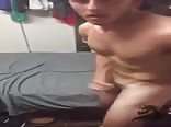 Cute jacker cums hard