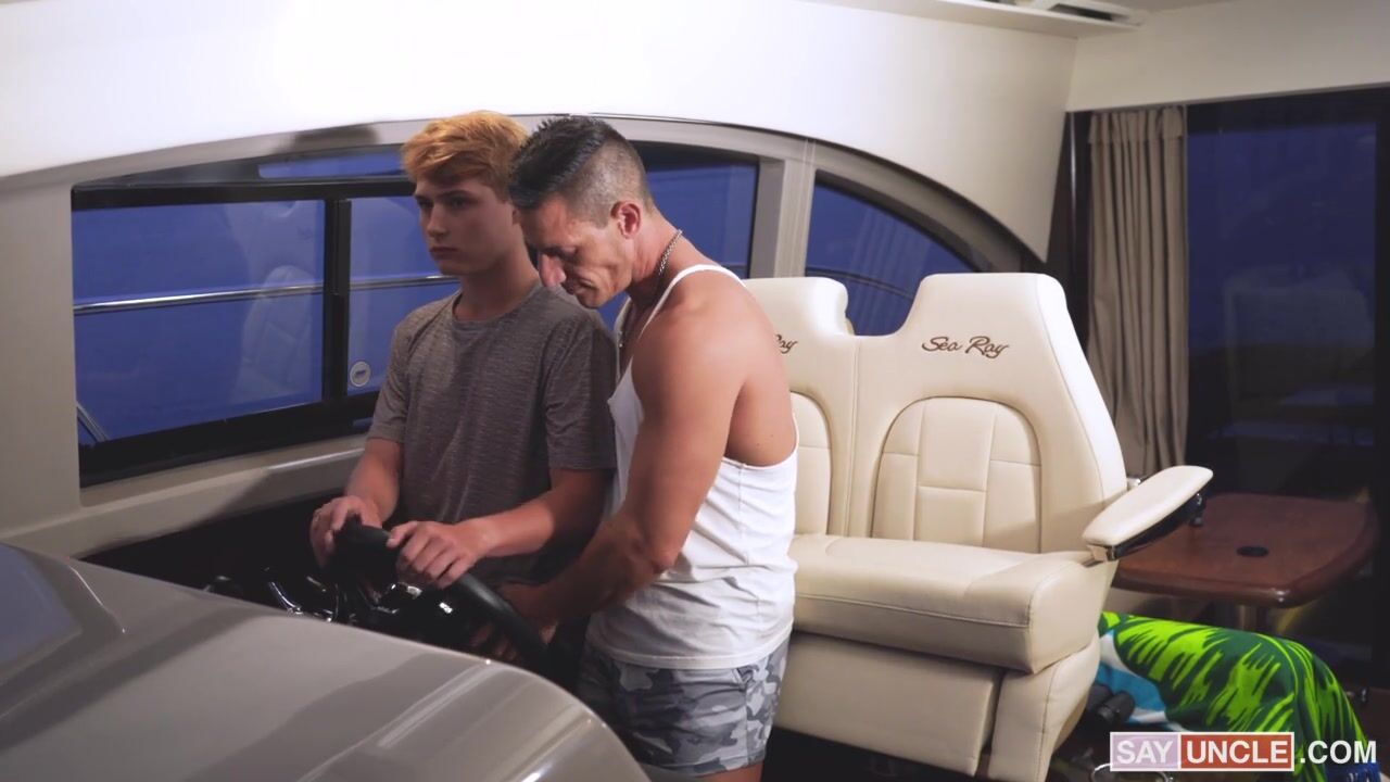 Long haired twink seduced and fucked