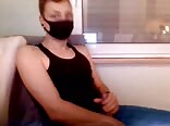 Cute mask guy jerks boys porn