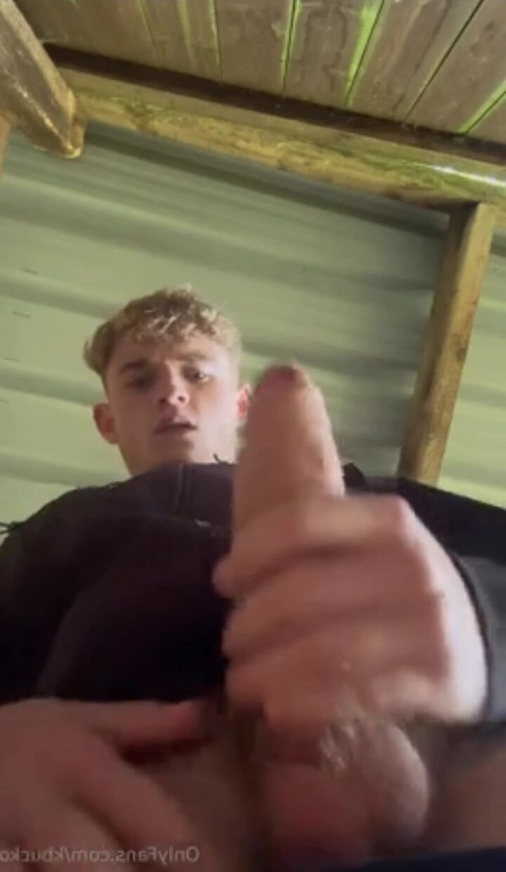 Blonde farmer wanks cute boys public