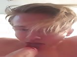 Cute teen cums in his mouth