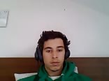 Cute teen twink jerks off but exits before cumming