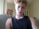 Cute twink keeps covering it up