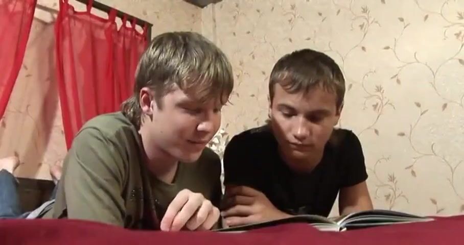 Russian twinks suck cock and fuck hard in gay teen action