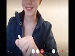 Skype cam twink jerks cock on boys tube