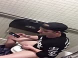 Cutie jerking in next stall gay teen porn