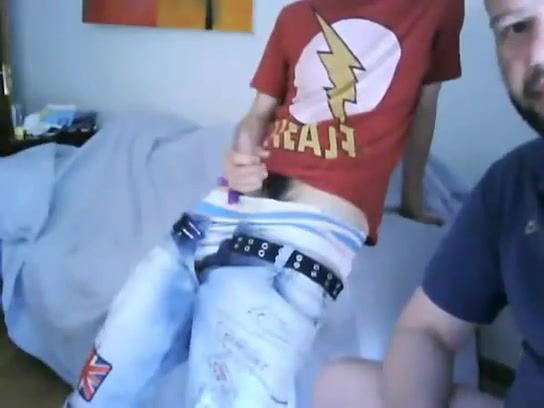 Daddy fucks son on cam raw