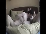 Muscle daddy barebacks son's best friend twink