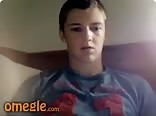 Smooth cute boy wanks and cums on cam