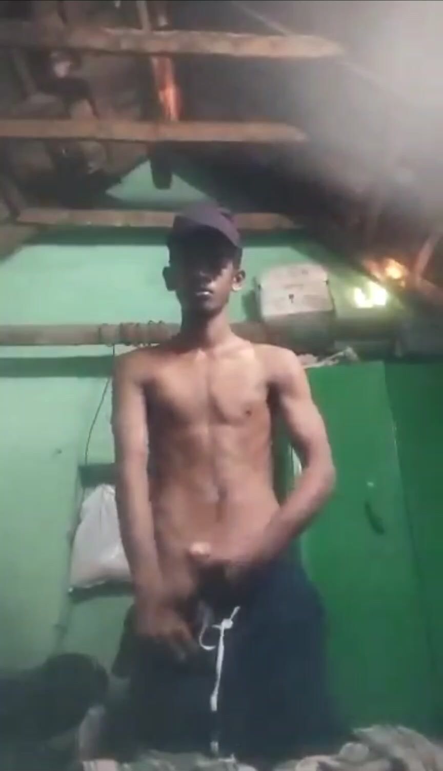 Desi cam boy home alone jerks hard cock