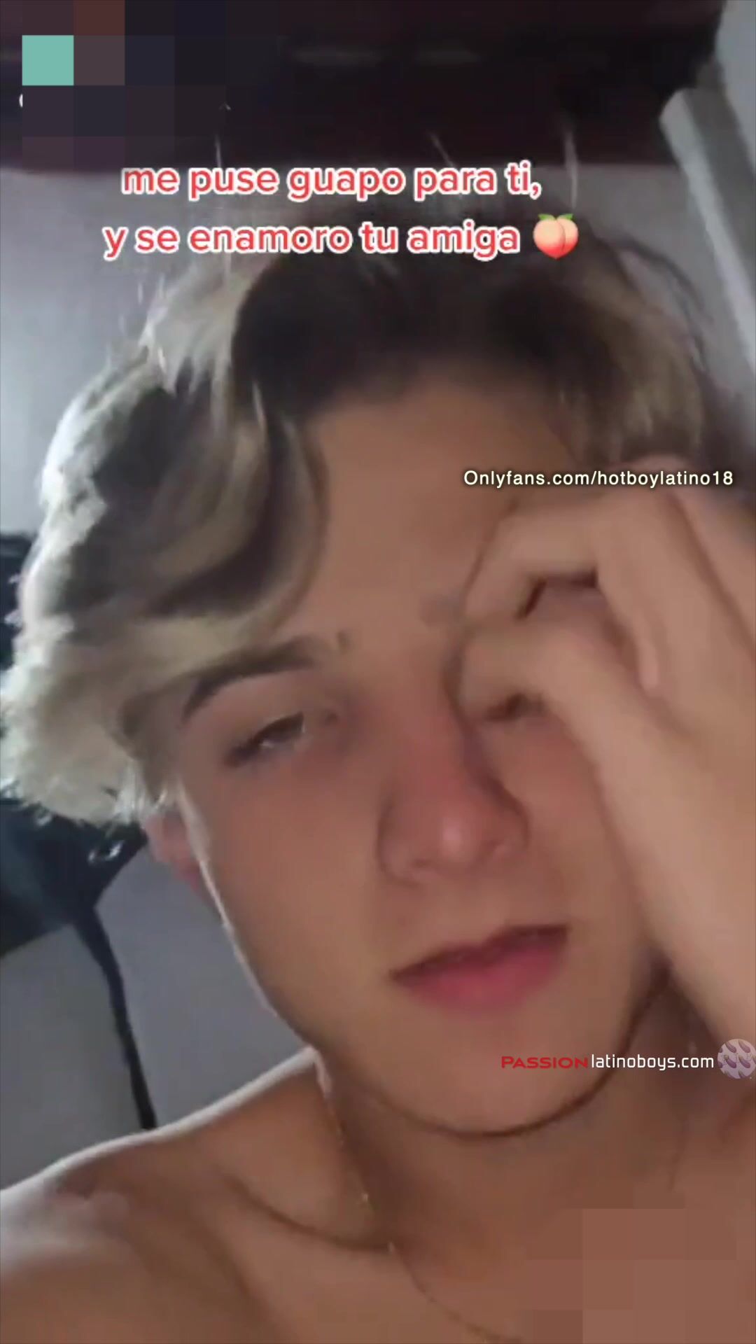 Hot blond masculine boy craves dick & leche over pussy