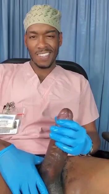 Doctor helps twink solo cum hard