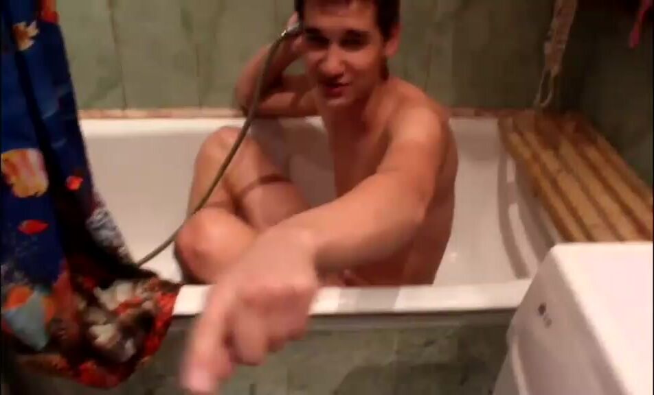 Drunk boy bathing in bathtub gay boys porn