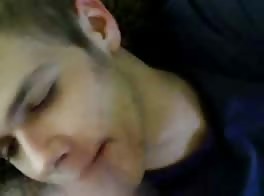 Drunk gay boy sucks straight cock