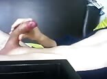 Tight uncut foreskin cock stroking dude shoots load boys porn