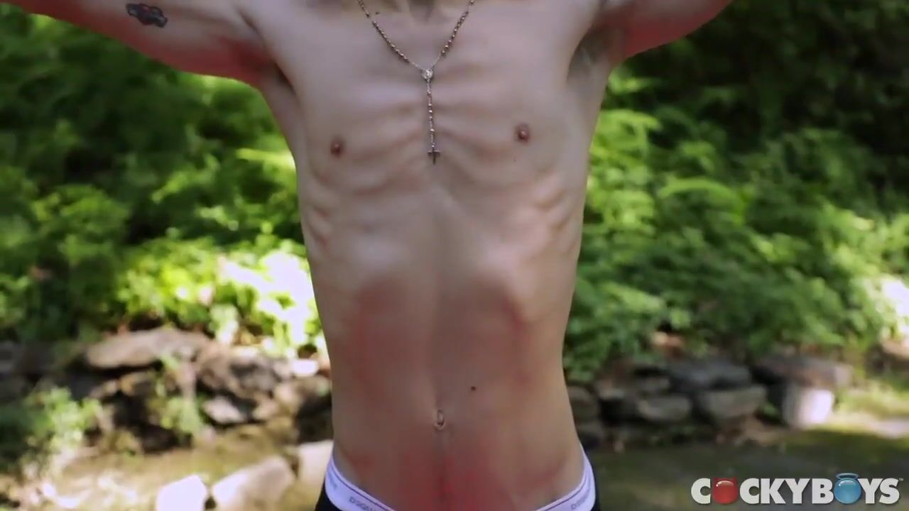 Twink daddy muscle bareback cock lockdown