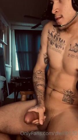 Dylan jerking and cum