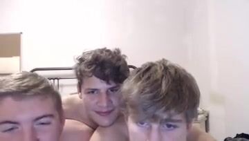 Cute straight friend takes bare twink cock