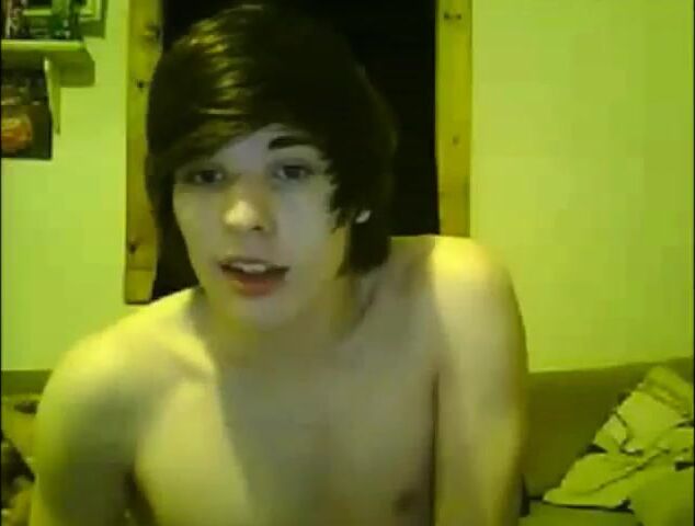 Emo twink cums and eats his load