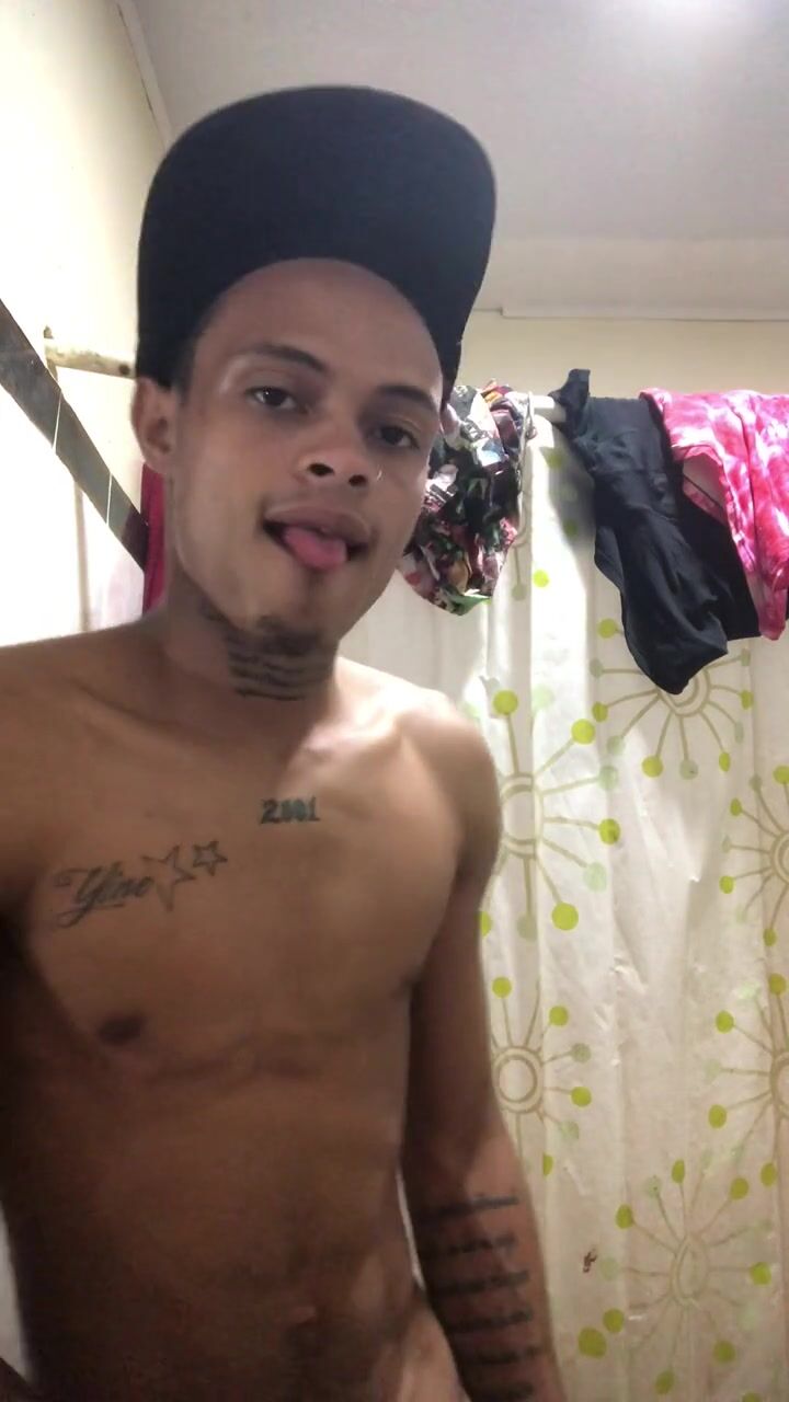 Solo twink jerks hard cock