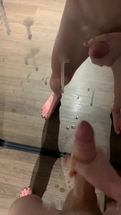 Enzo twink french 18yo old masturbates his big cock and he ejaculat...