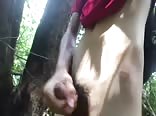 Eurasian boy masturbates