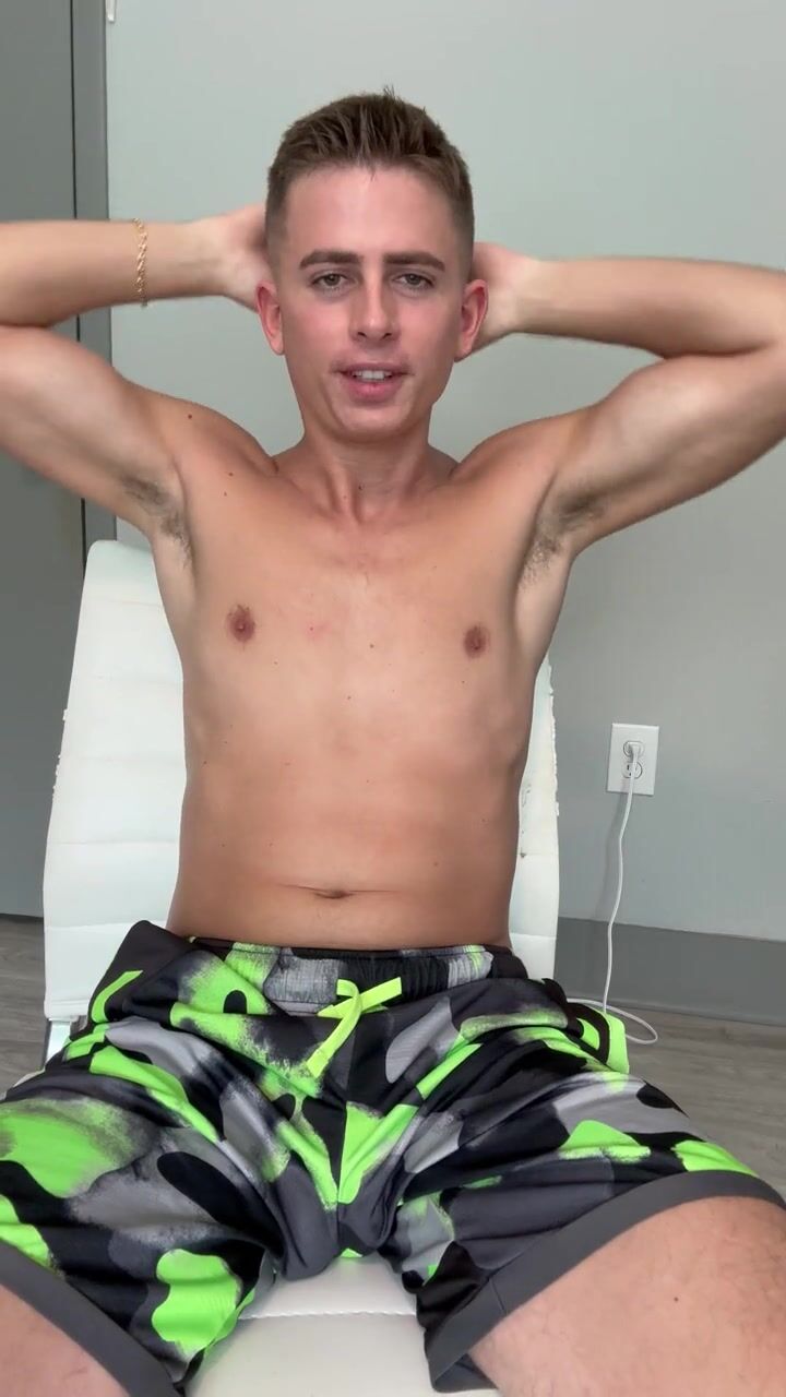 Evan jerks his cock on cam for boys