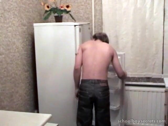 Fat russian kitchen sex
