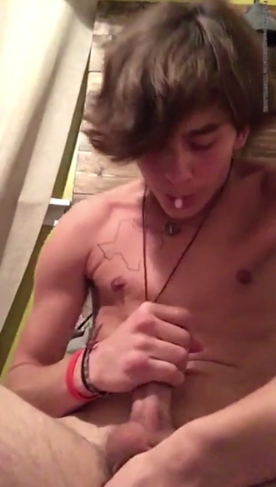 Cam boys finger him till he cums