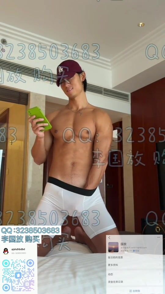 健身亚洲男撸硬屌