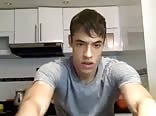 Fit model guy showing his big talents