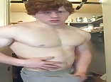 Fit redhead muscle stud