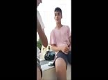 Boys flash cock in selfie porn