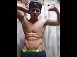 Flexing gets me hard gay boys porn