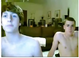 Straight buddies fooled into showing nice cocks