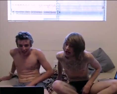 Friends play and cum twink gay porn