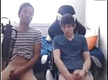 Amateur friends webcam fun