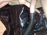 Staubsauger blasen und sperma auf lederjacke