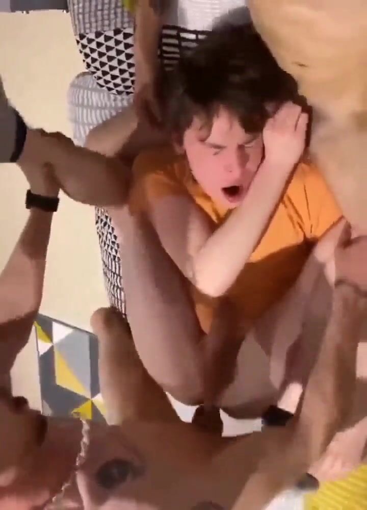 Fucked on his back next to cock